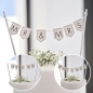 Preview: Cake Topper - Customisable Wedding Cake Bunting MR(S) & MR(S)